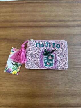 Beaded 'Mojito Wristlet Pouch/Coin Purse by‎ Express Edit | NWT